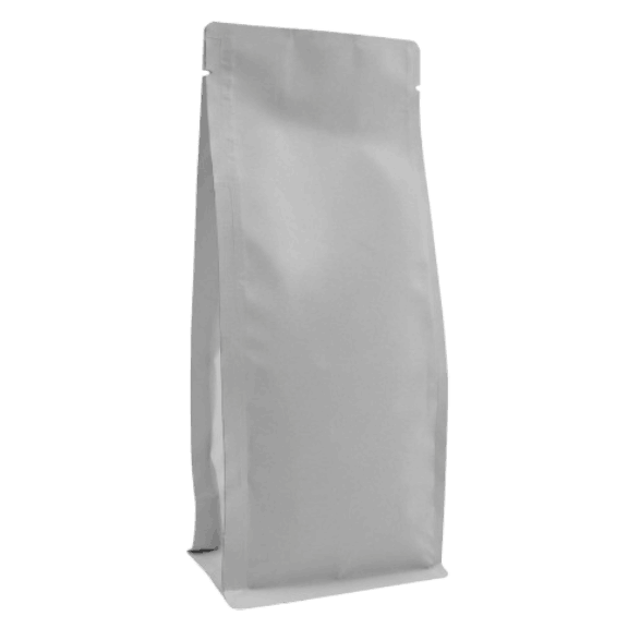 Mat Beyaz Metalize Flat Bottom